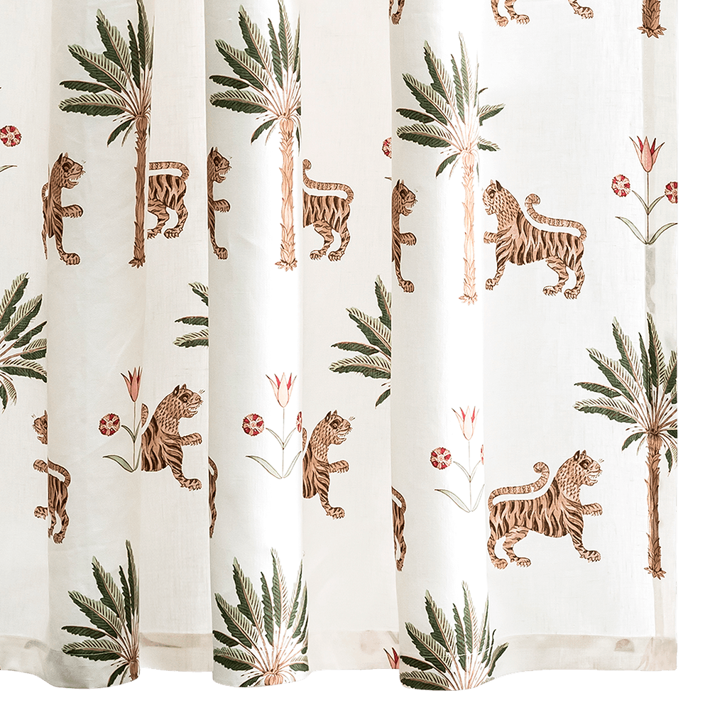 Tiger Palm Shower Curtain