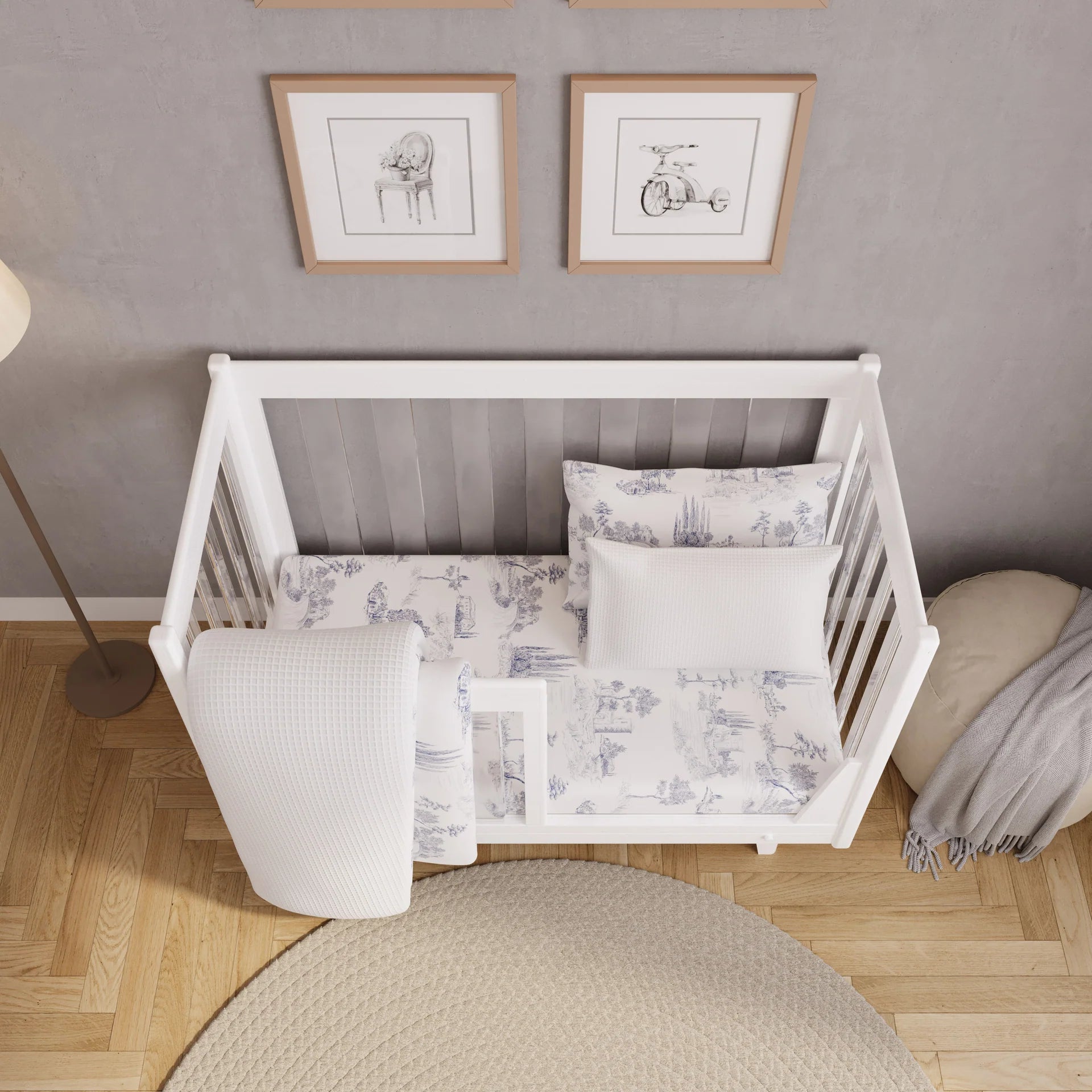 The Paris 4 Piece Crib Set