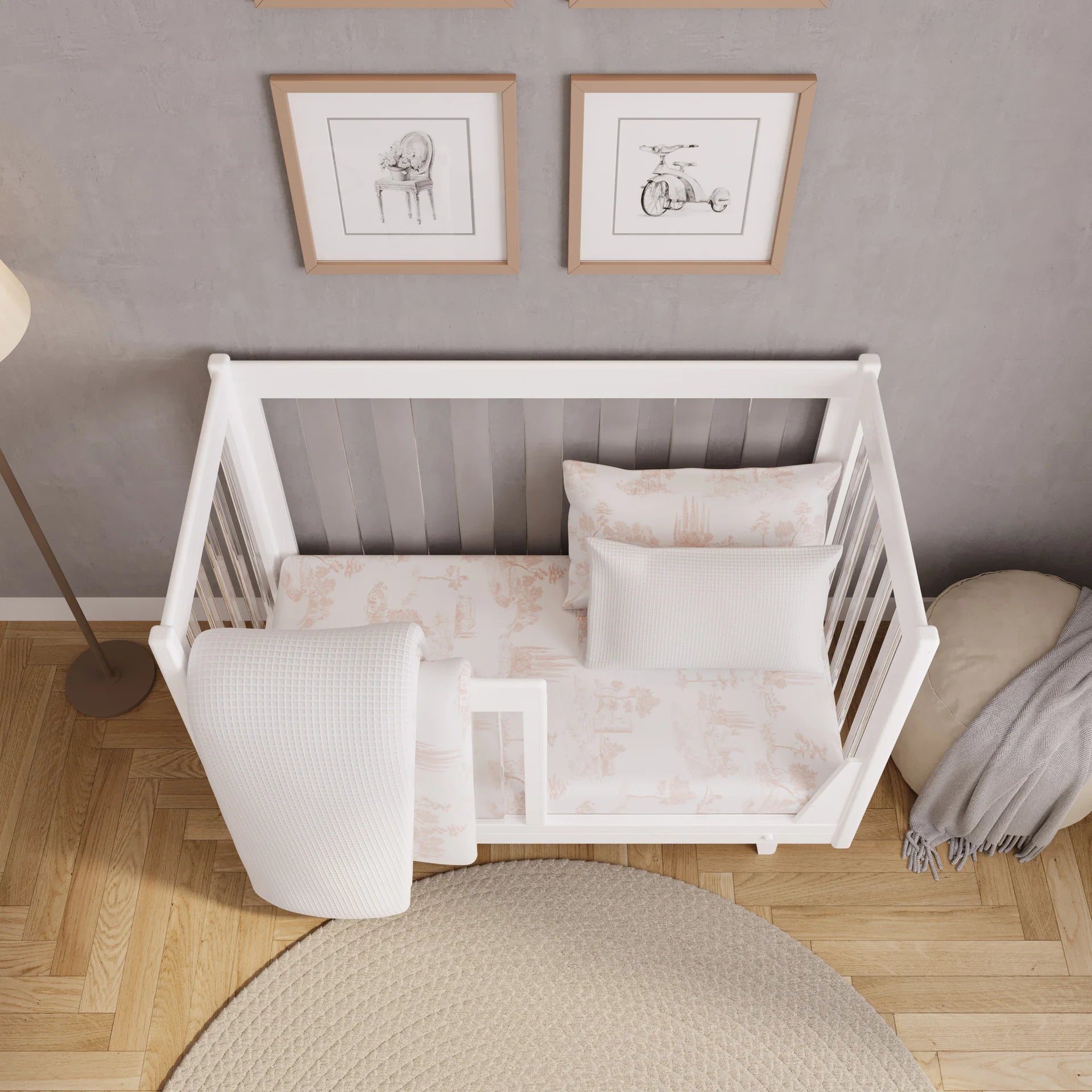 The Paris 4 Piece Crib Set