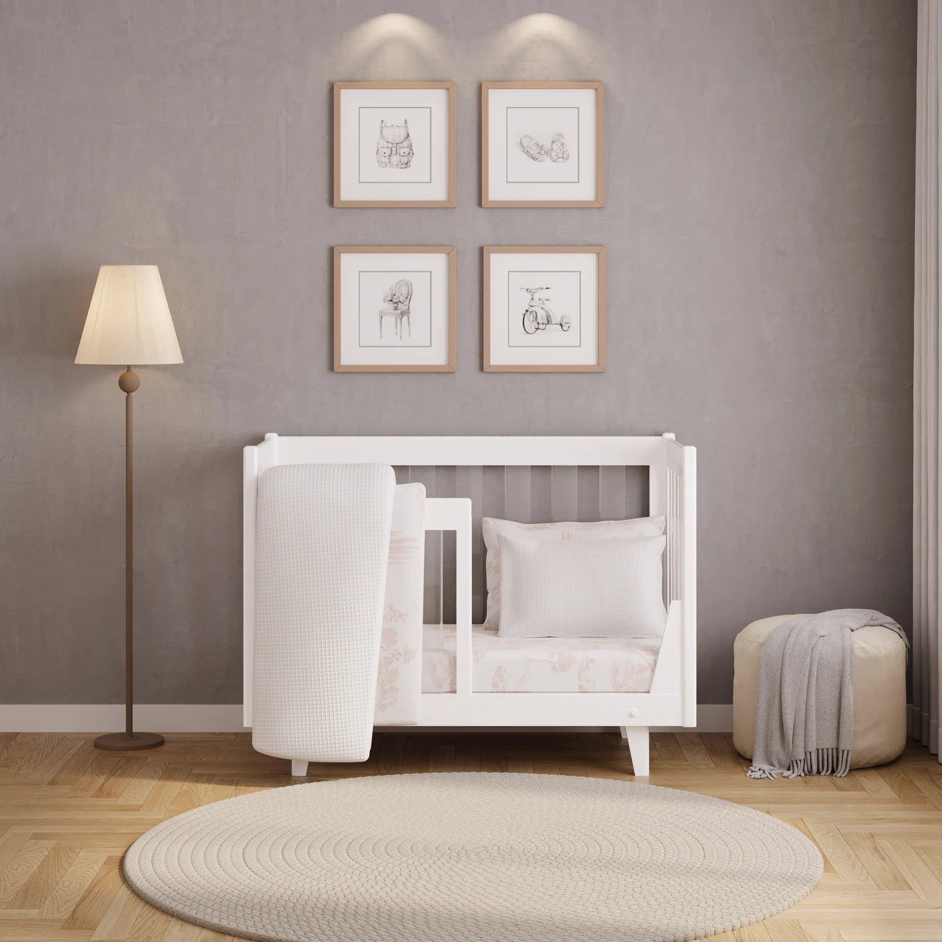 The Paris 4 Piece Crib Set