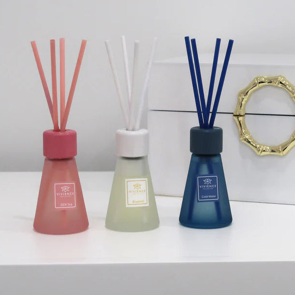 Set of 3 Cone Shaped Reed Diffusers Assorted Colors