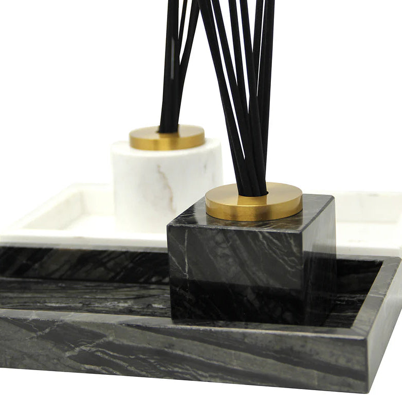 Black Marble Reed Diffuser, "Lily of the Valley" Scent