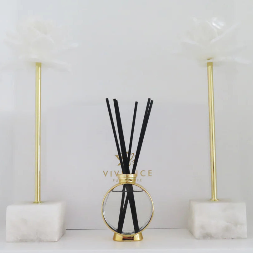 Gold Plated Diffuser, White Flower Scent