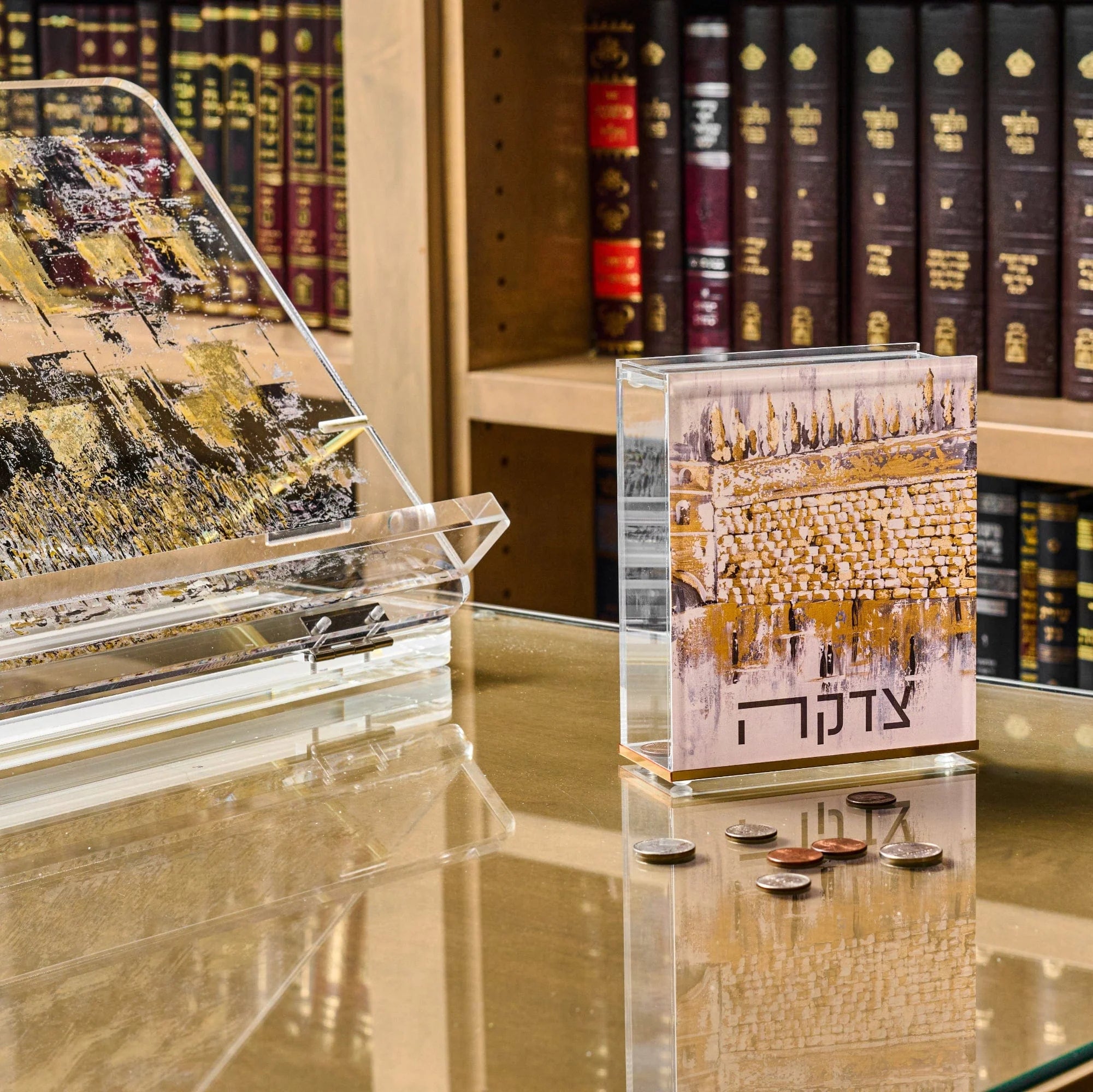Kosel at Winter Tzedakah Box