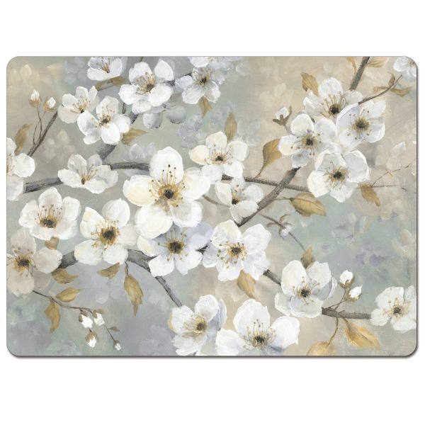Blossoms – HB Cork-back Placemat - Elegant Linen