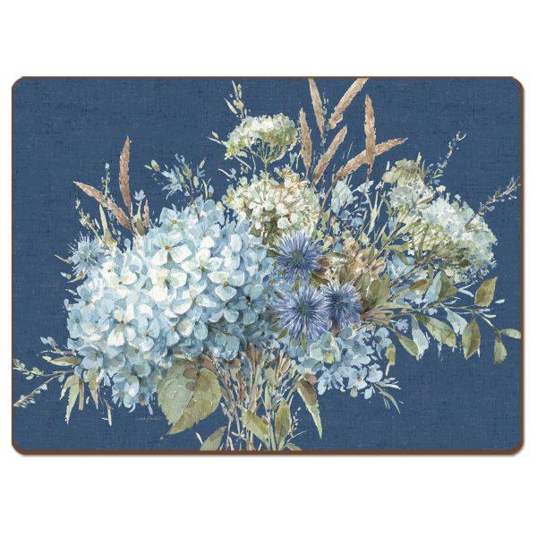 Bohemian Blue – HB Cork-back Placemat - Elegant Linen