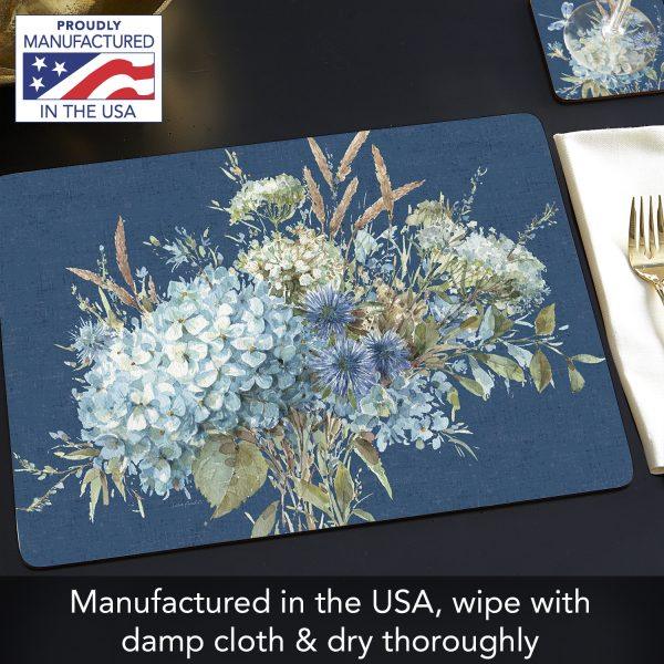 Bohemian Blue – HB Cork-back Placemat - Elegant Linen