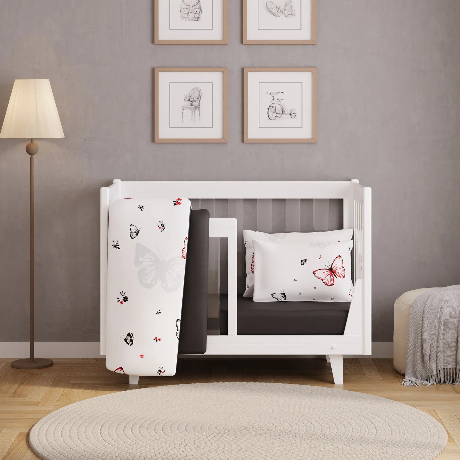 The Vienna 4 Piece Crib Set