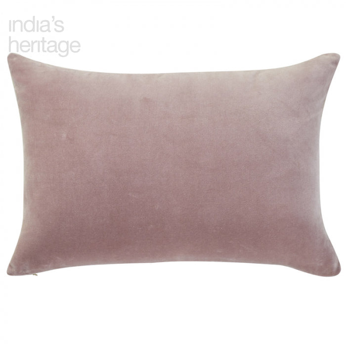 Stella Plush Solid Rust Velvet Pillow