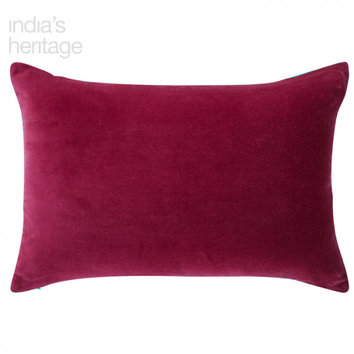 Stella Plush Solid Rust Velvet Pillow