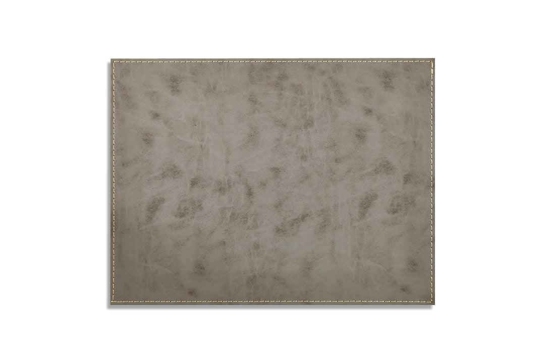 Classic Vegan Rectangular Amapola Seed (Gray) Placemat - Elegant Linen