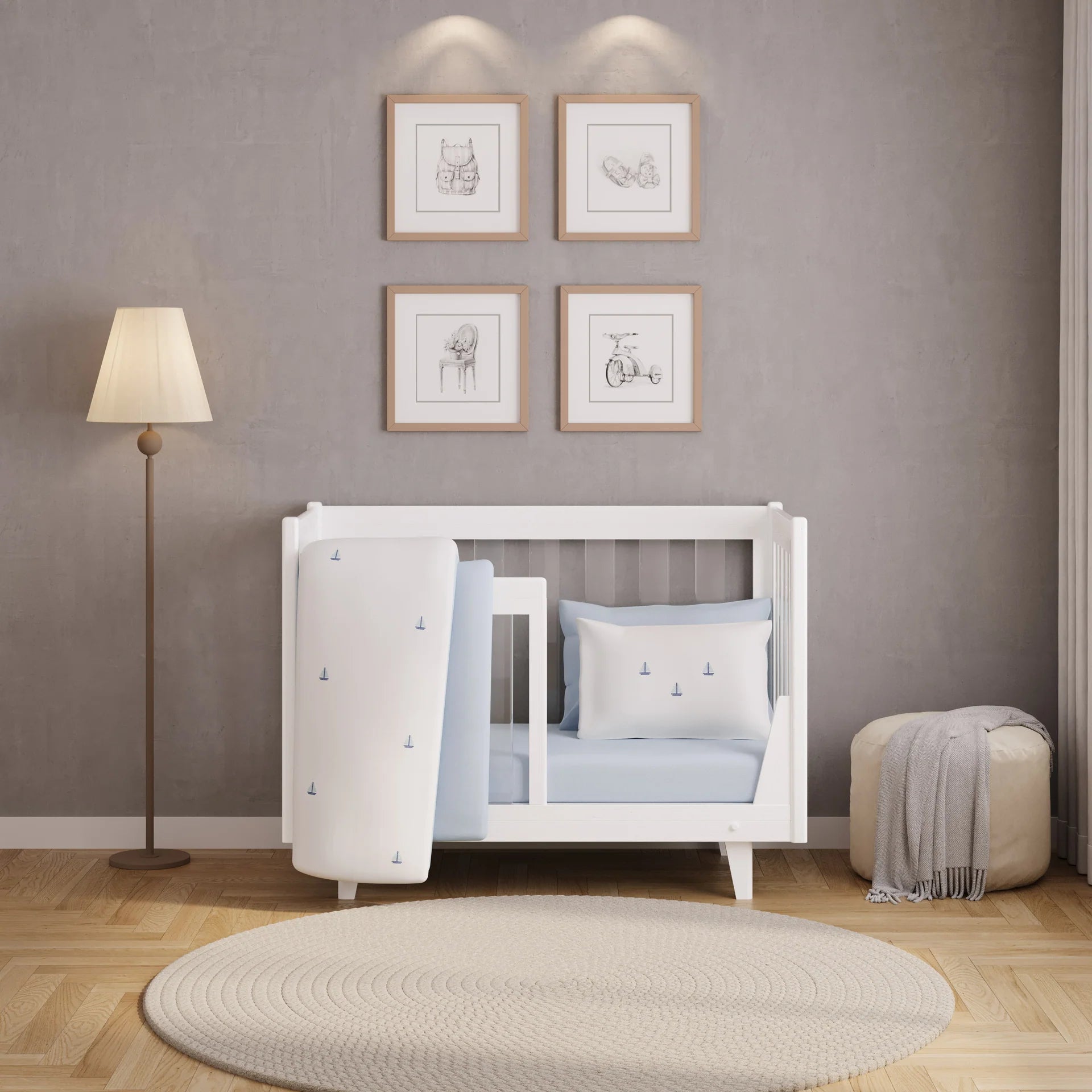 The Portofino 4 Piece Crib Set