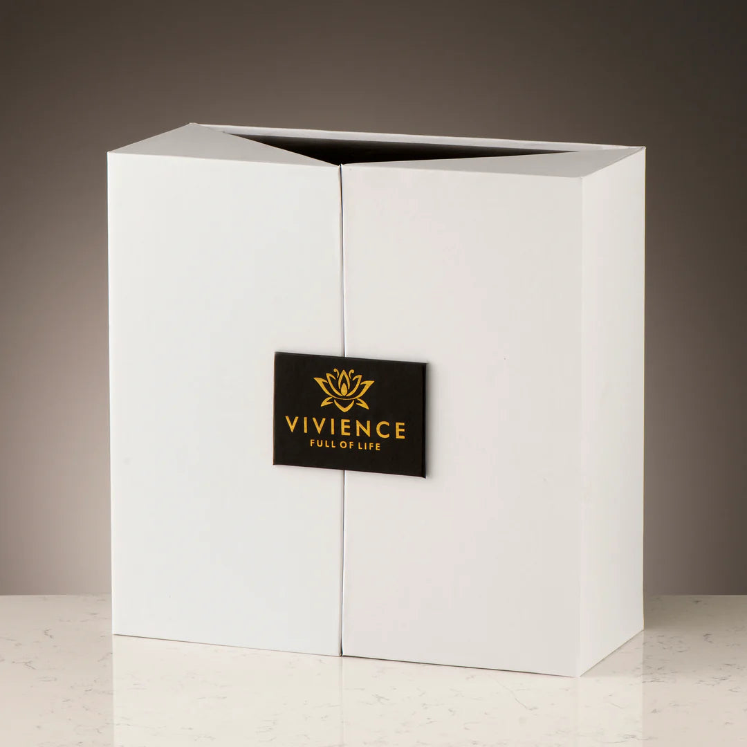 Gold Bottle Diffuser with Gold Cap/White Flower, "Lily of the Valley" Scent