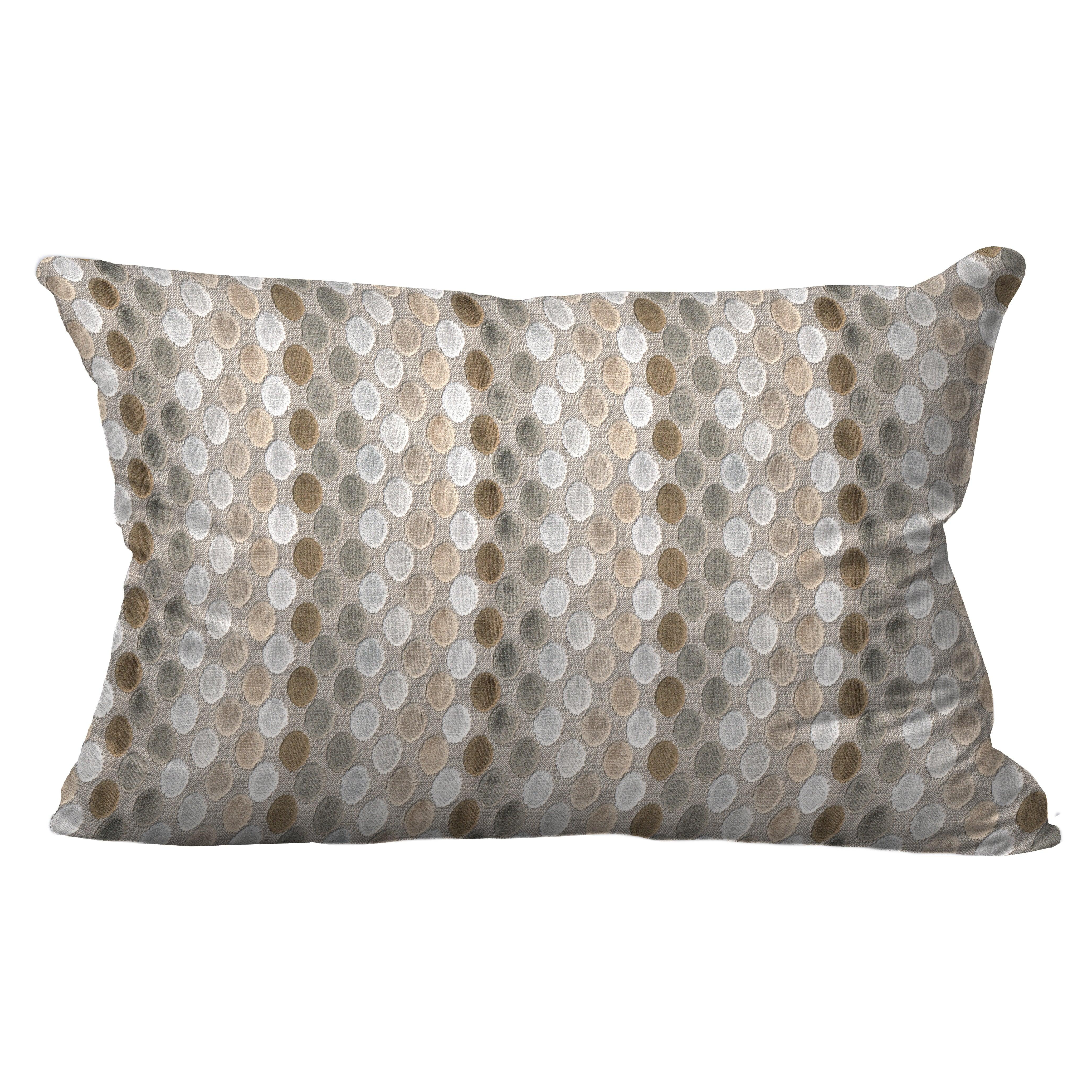 Droplet Beige Throw Pillow