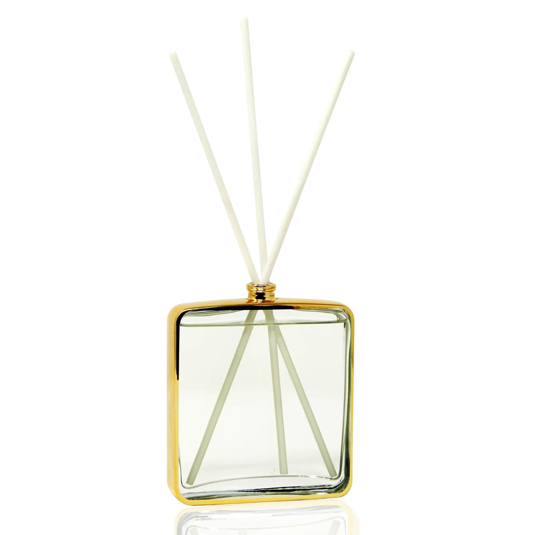 Gold Framed Square Shaped Diffuser, "Lily Of The Valley" Scent