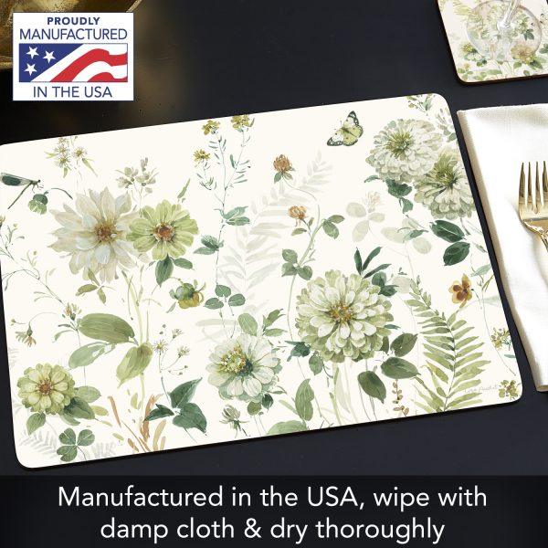 Green Fields – Hardboard Placemat - Elegant Linen