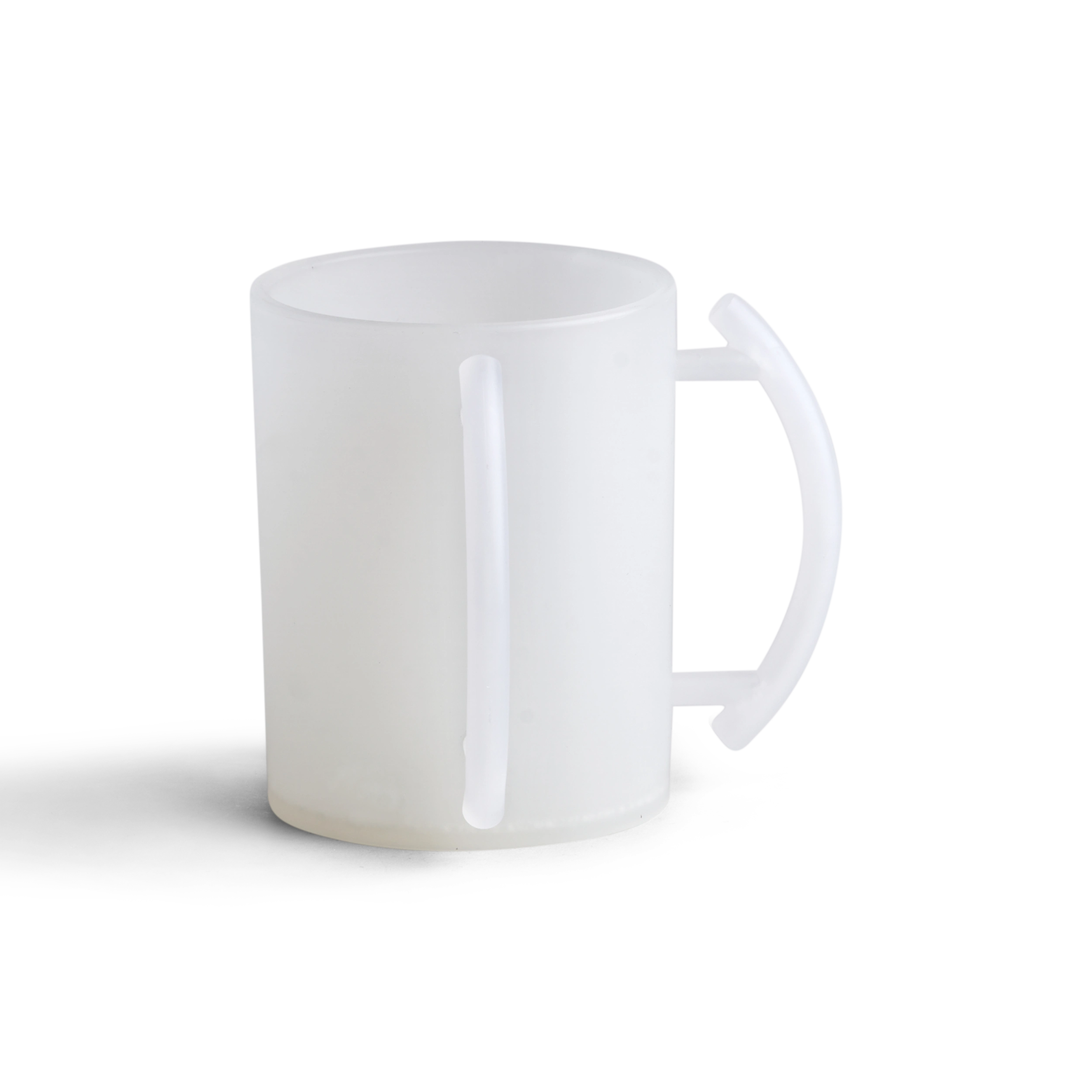 Acrylic Washing Cup Clear frosted clear handles