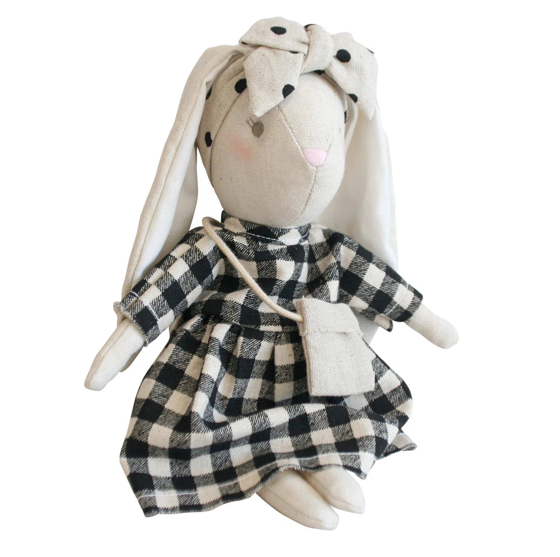 Mini Sofia Bunny 27cm Black Check