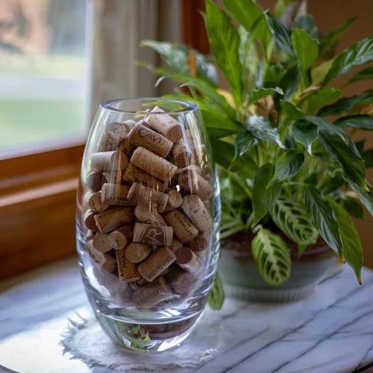 Radiant European Mouth Blown Crystal Vase