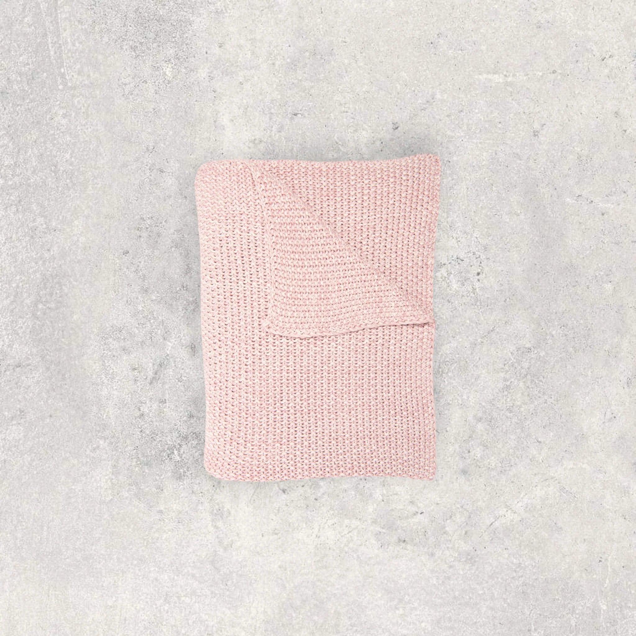 Marlled Pink Throw - Elegant Linen