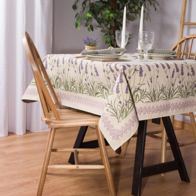 New Lavanda Tablecloth - Elegant Linen