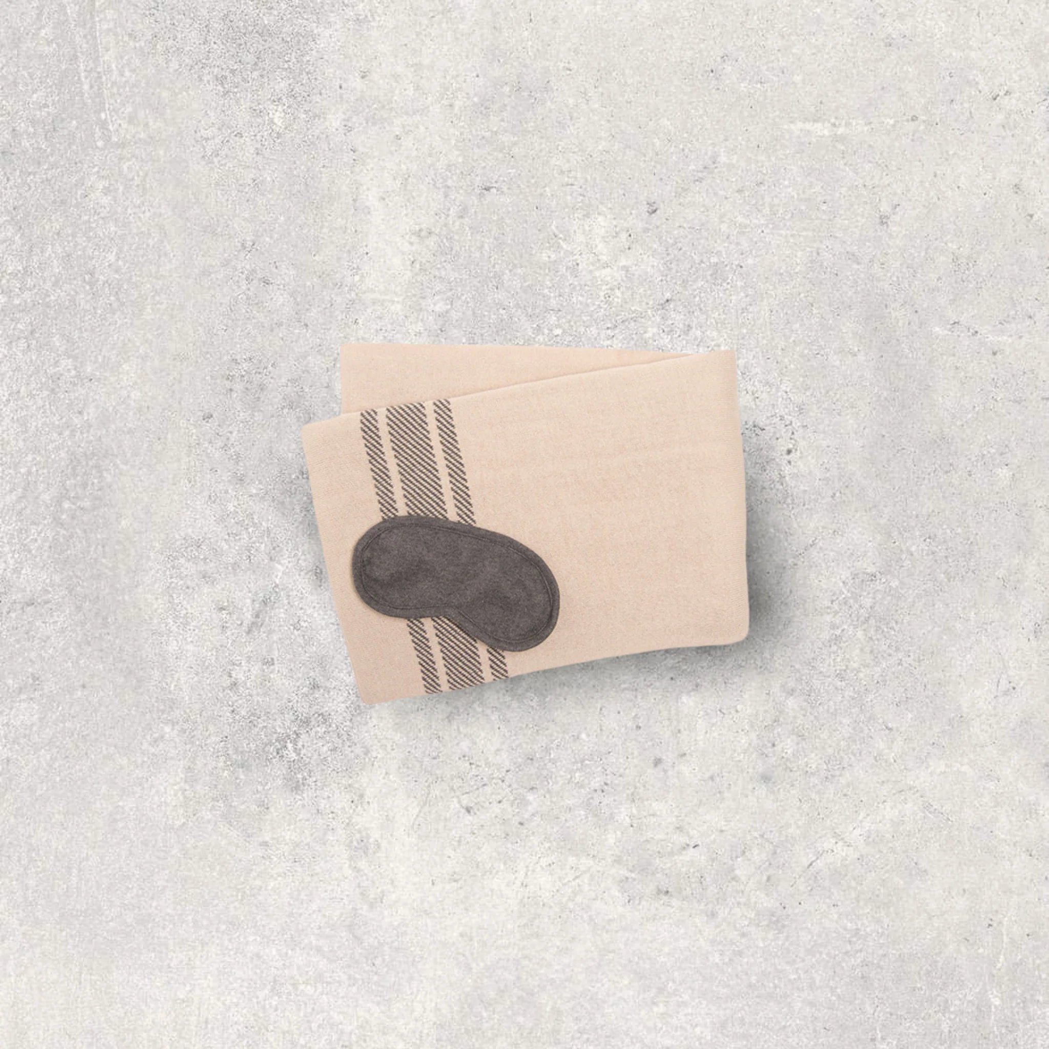 Stripe Dark Grey mel/Pale Whisper Travel Set