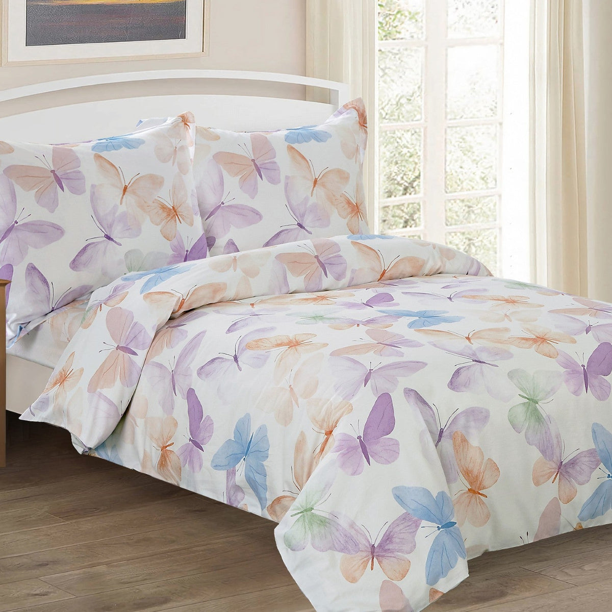 French Papillion 6 Piece Bedding Set