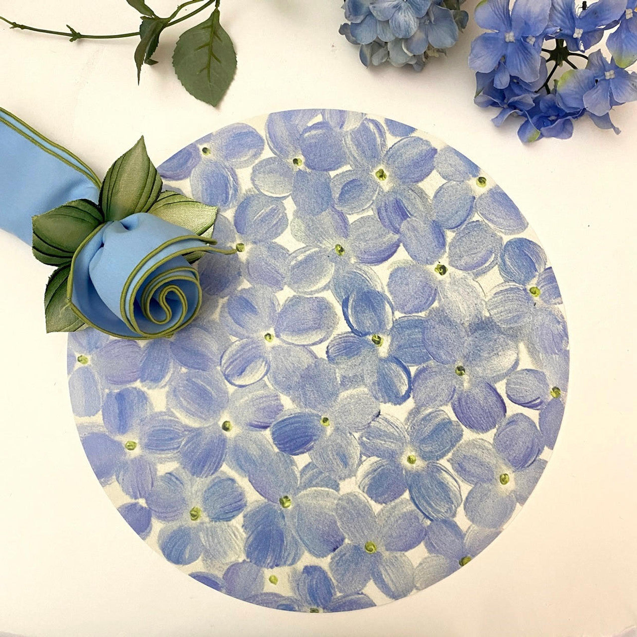 Petals on Round Placemat