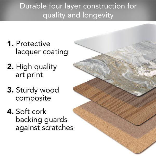 Quartz – HB Cork-back Placemat - Elegant Linen