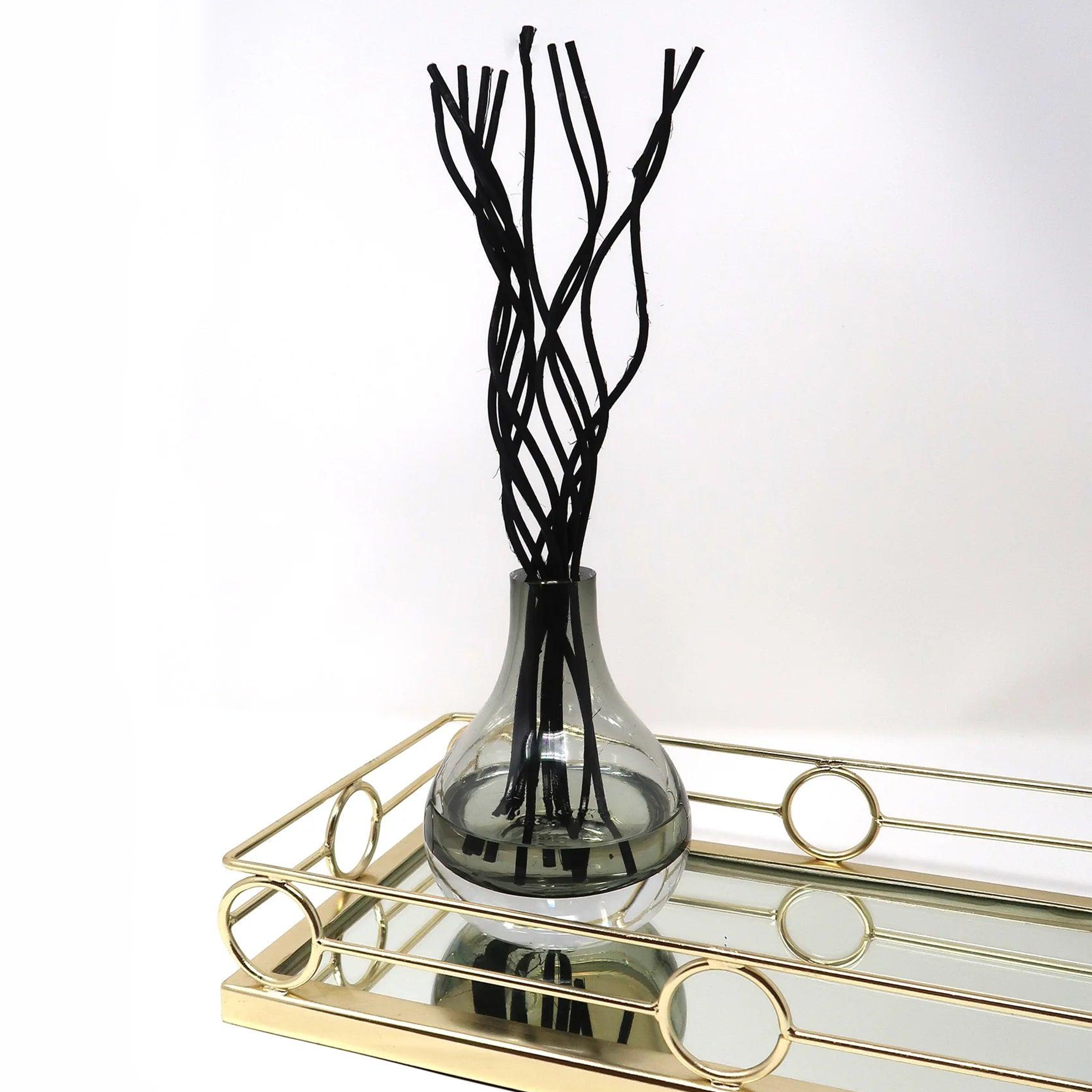 Grey Tinted Diffuser With Black Curved Reeds