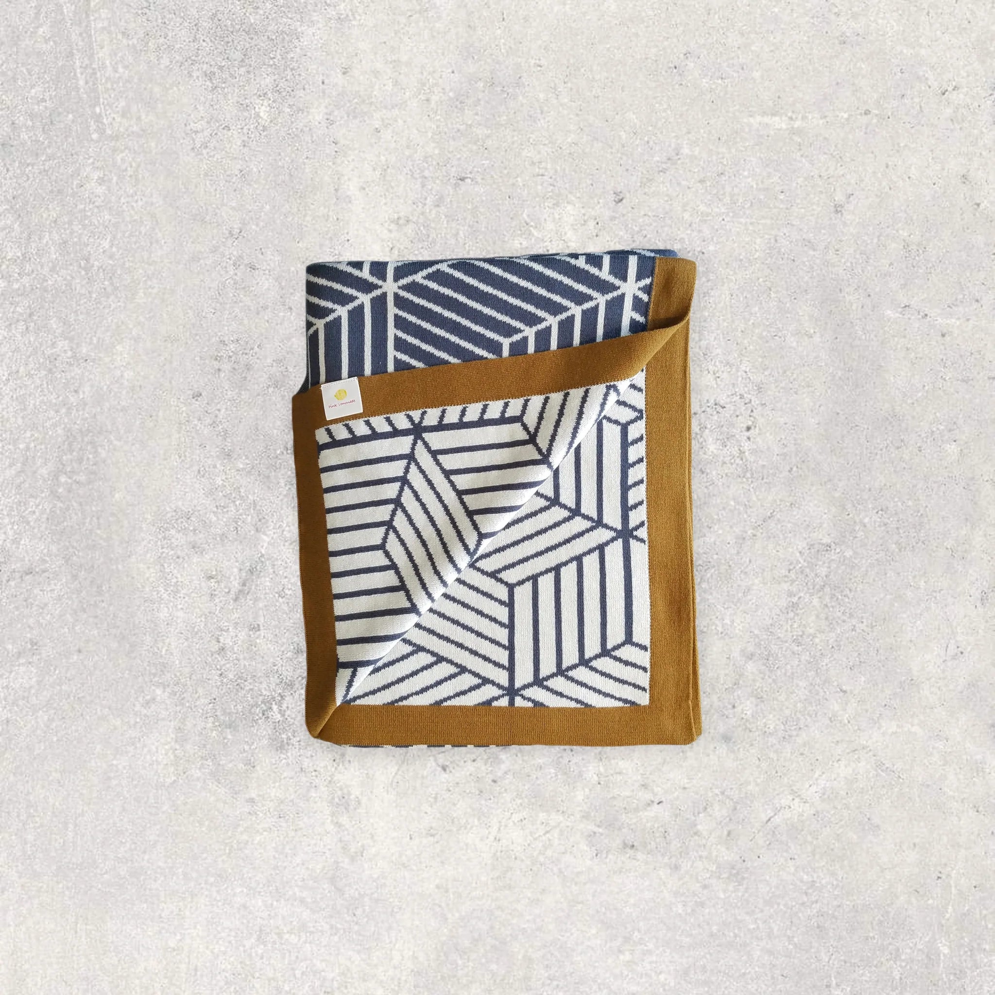 Piazza Hexagon Mustard Throw