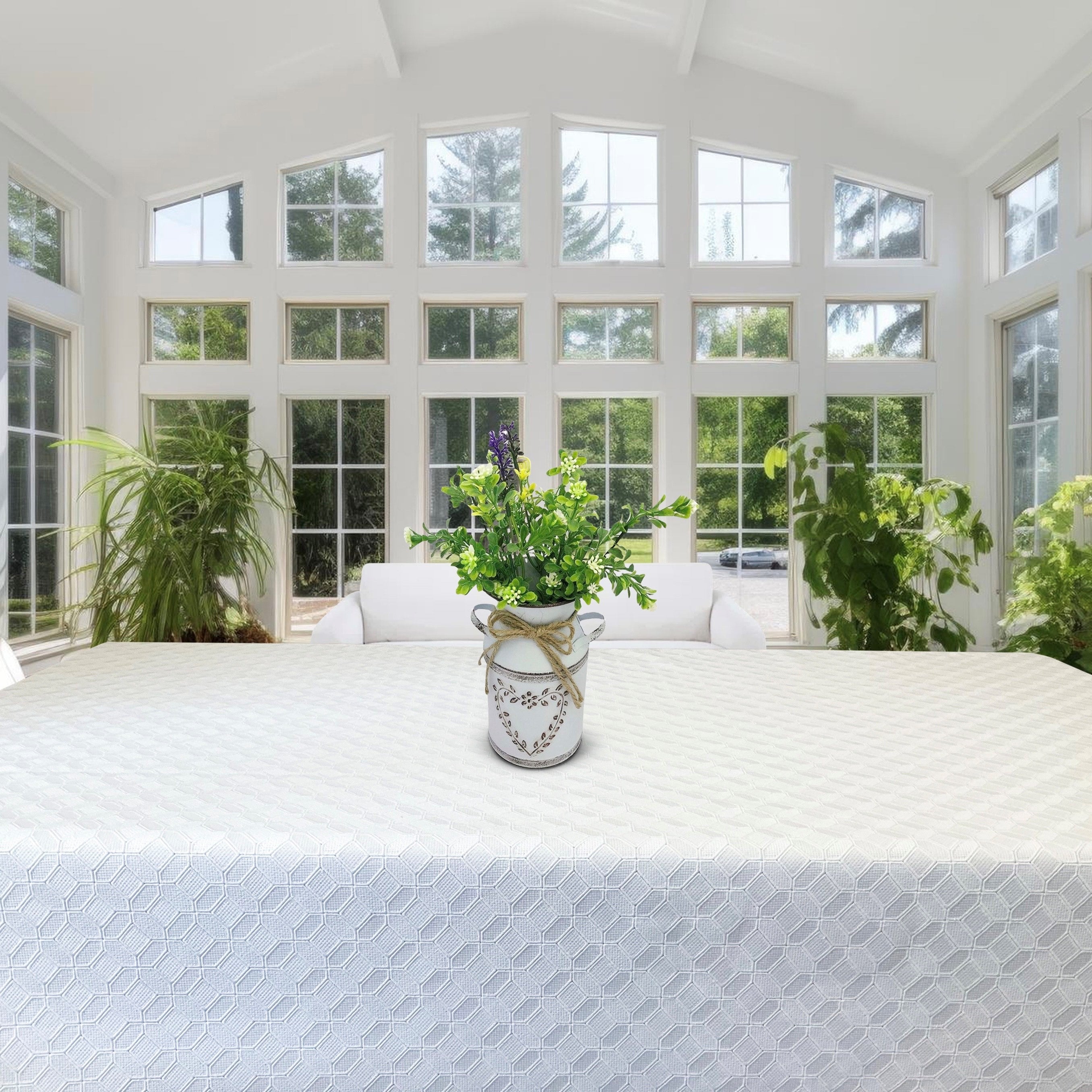 Diamond Eyelet Tablecloth