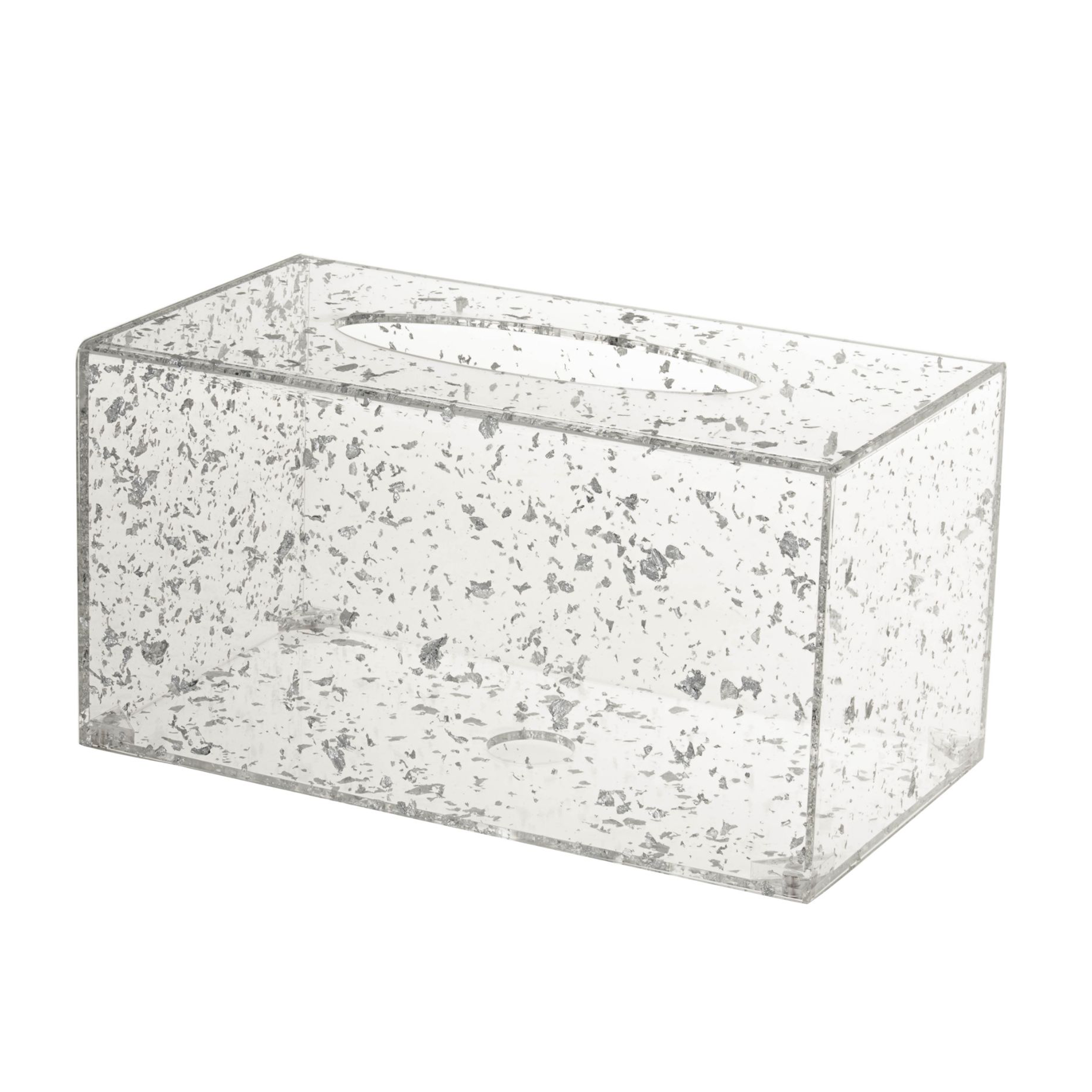 Tissue Holder Lucite Flakes