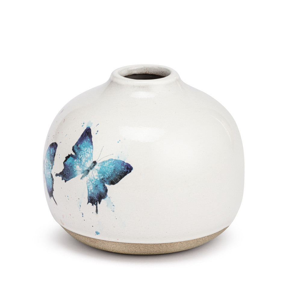 Butterfly Collection - Blue Butterflies Vase