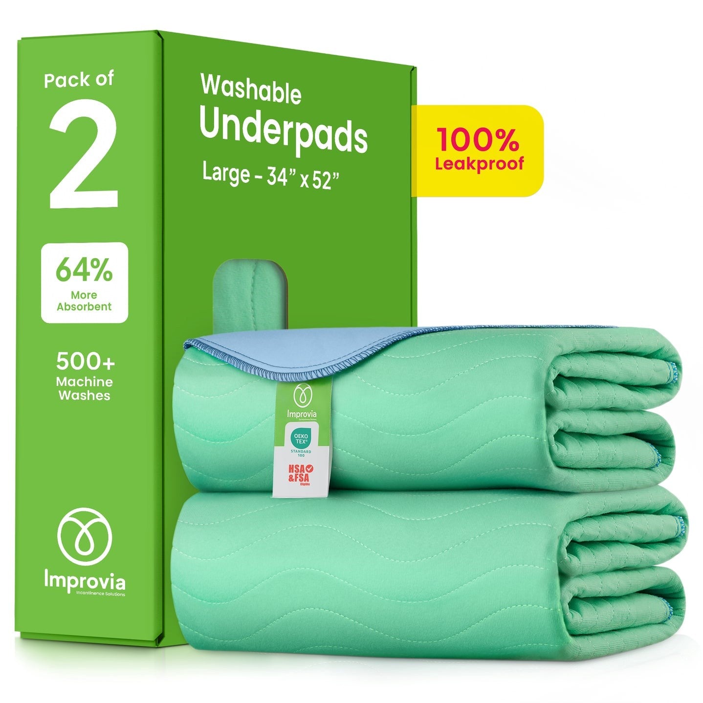 Washable Underpads - Pack of 2