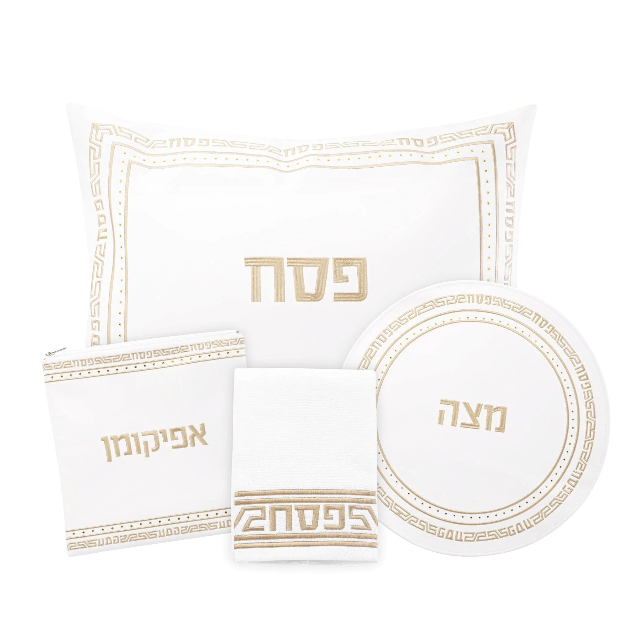 Embroidered Crystal Stone Pesach Set