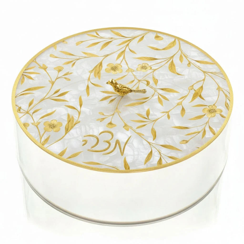 Floral Bird Matzah Box