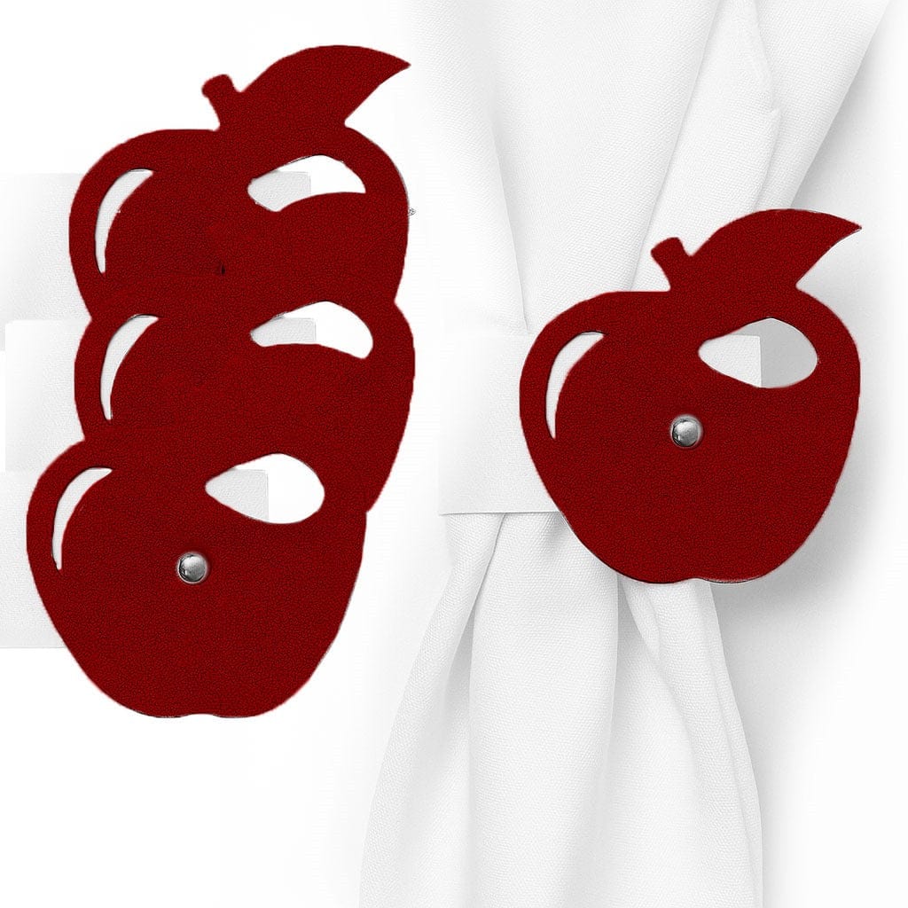 Leather Apple Napkin Wraps