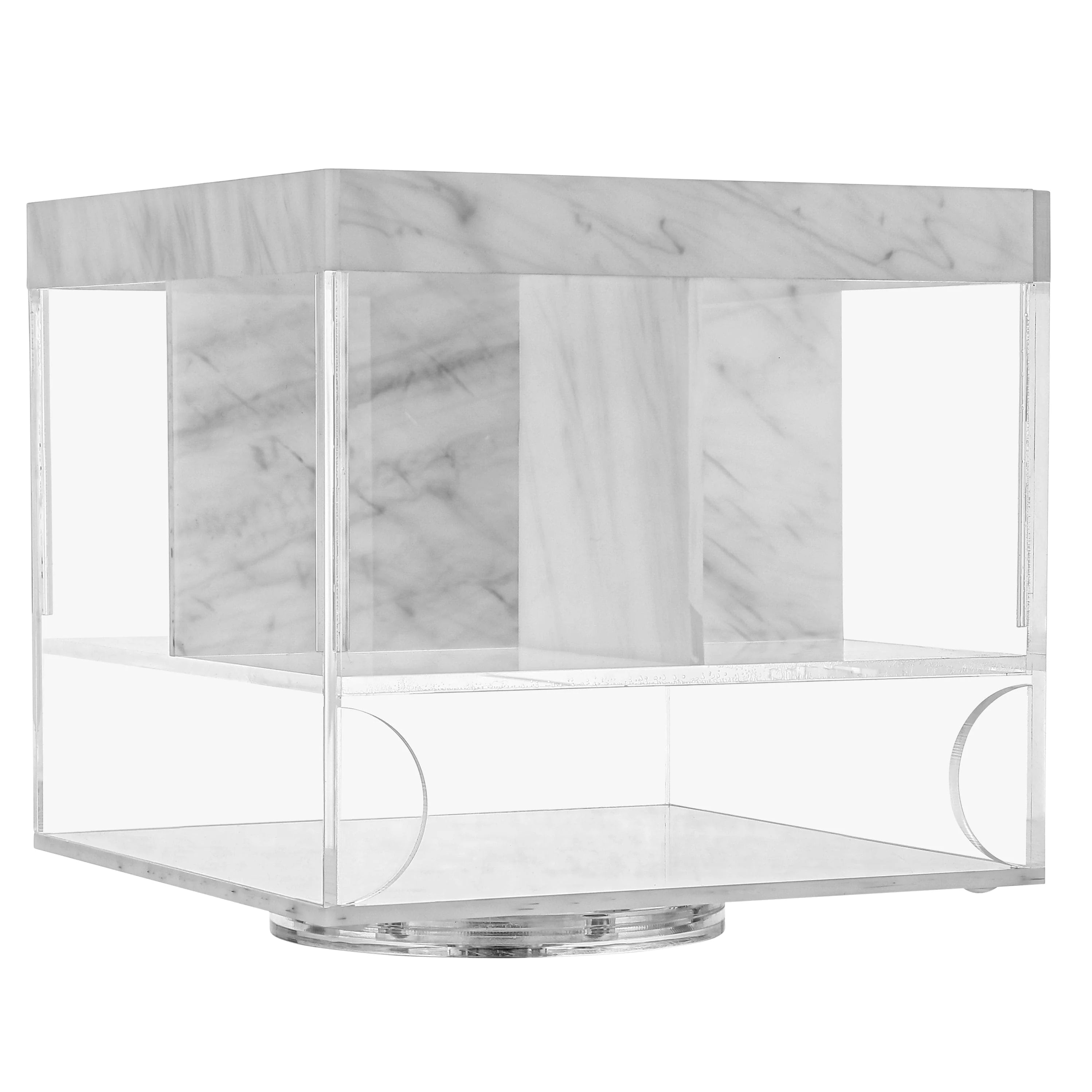 Marble Swivel Silverware Caddy