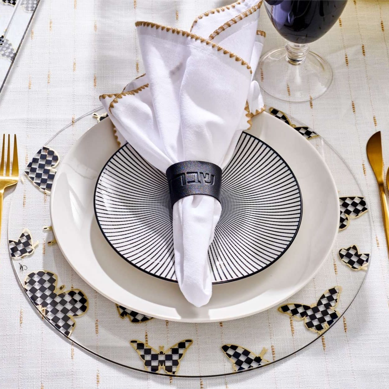 Shabbos Leather Napkin Wraps