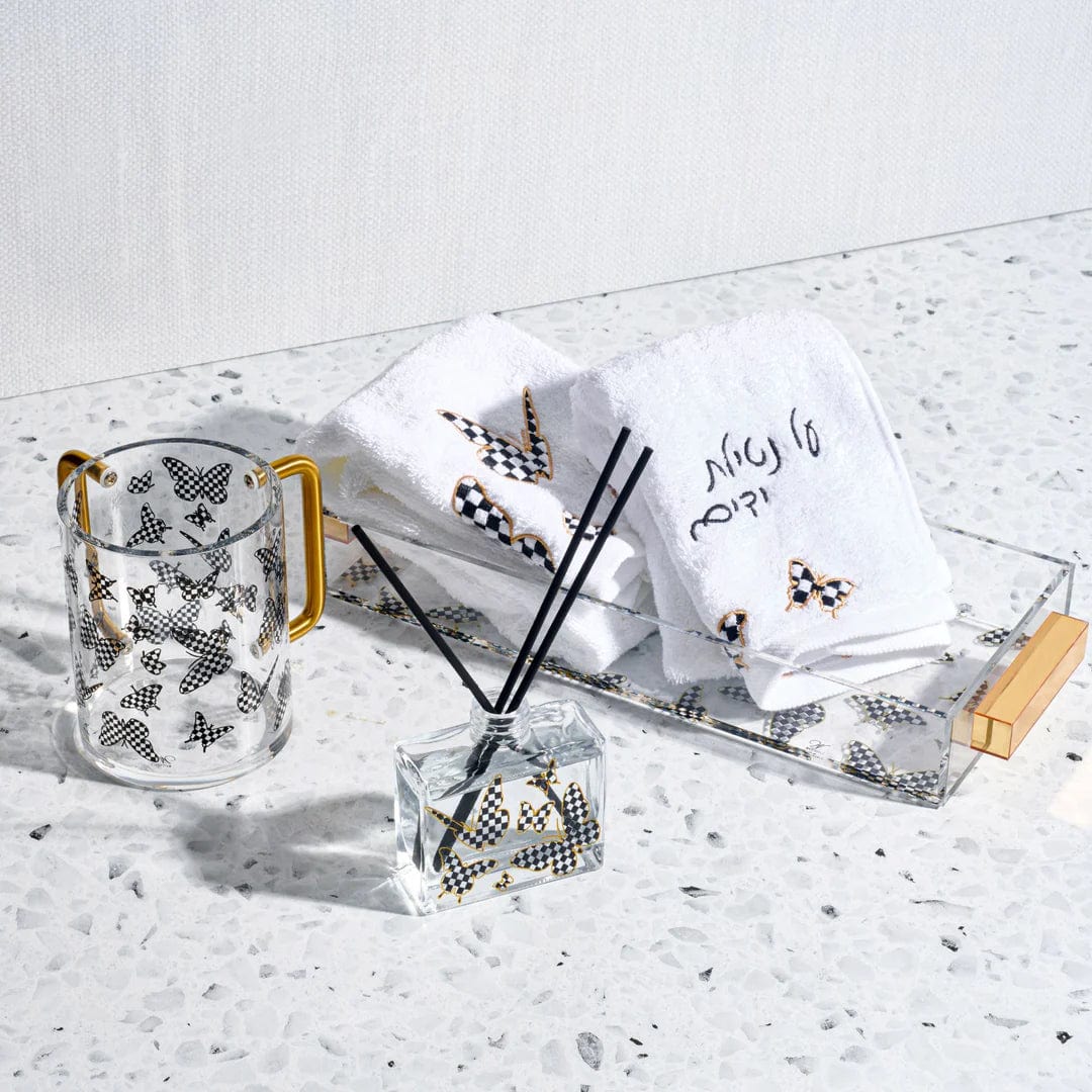 Onyx Butterfly Hand Towel