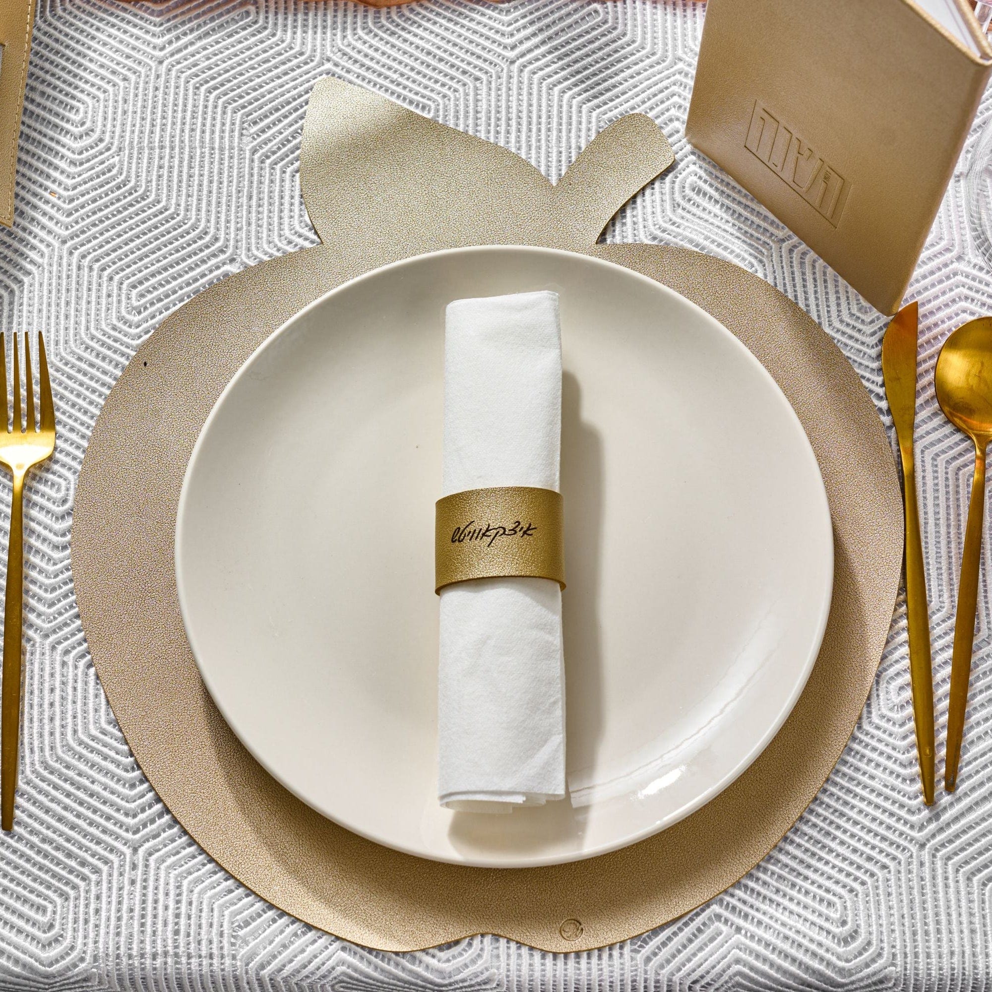 Personalized Leather Napkin Wraps