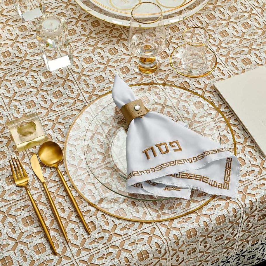 Pesach Leather Napkin Wraps