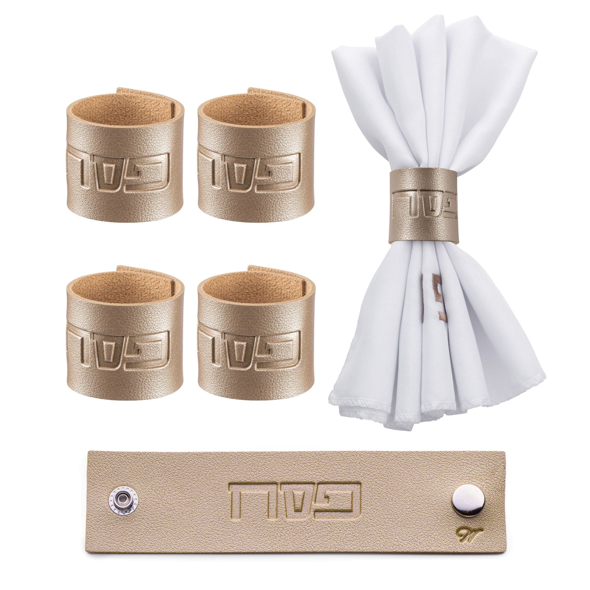 Pesach Leather Napkin Wraps