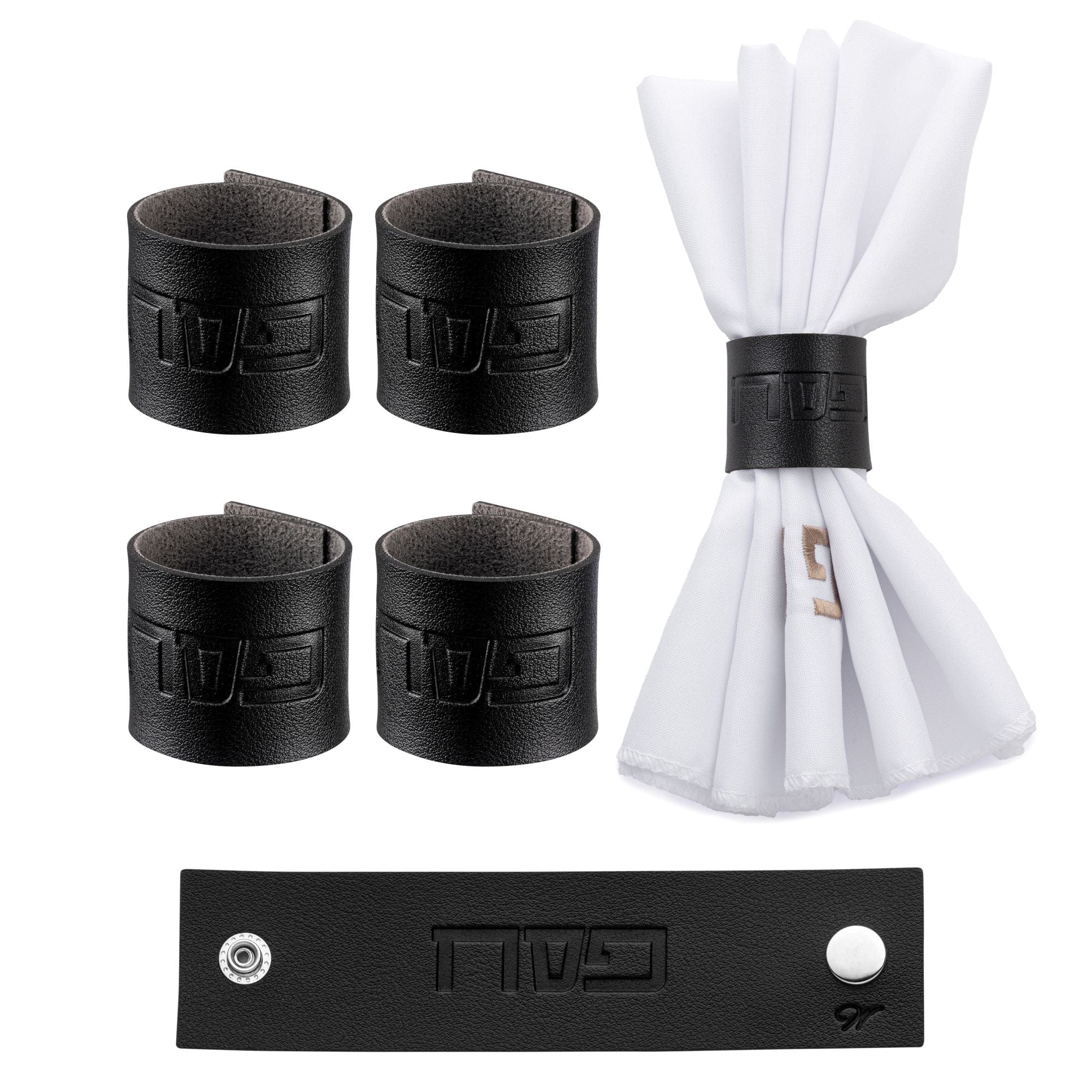 Pesach Leather Napkin Wraps