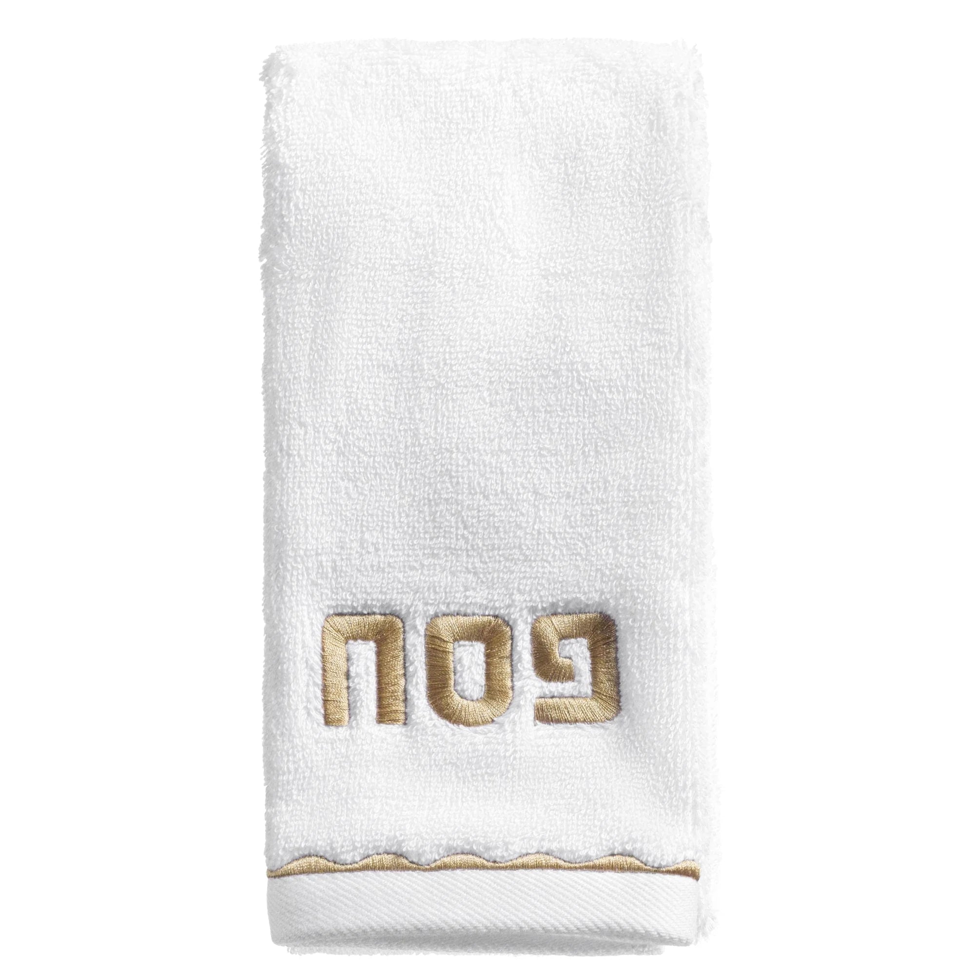 Pesach Scalloped Hand Towel