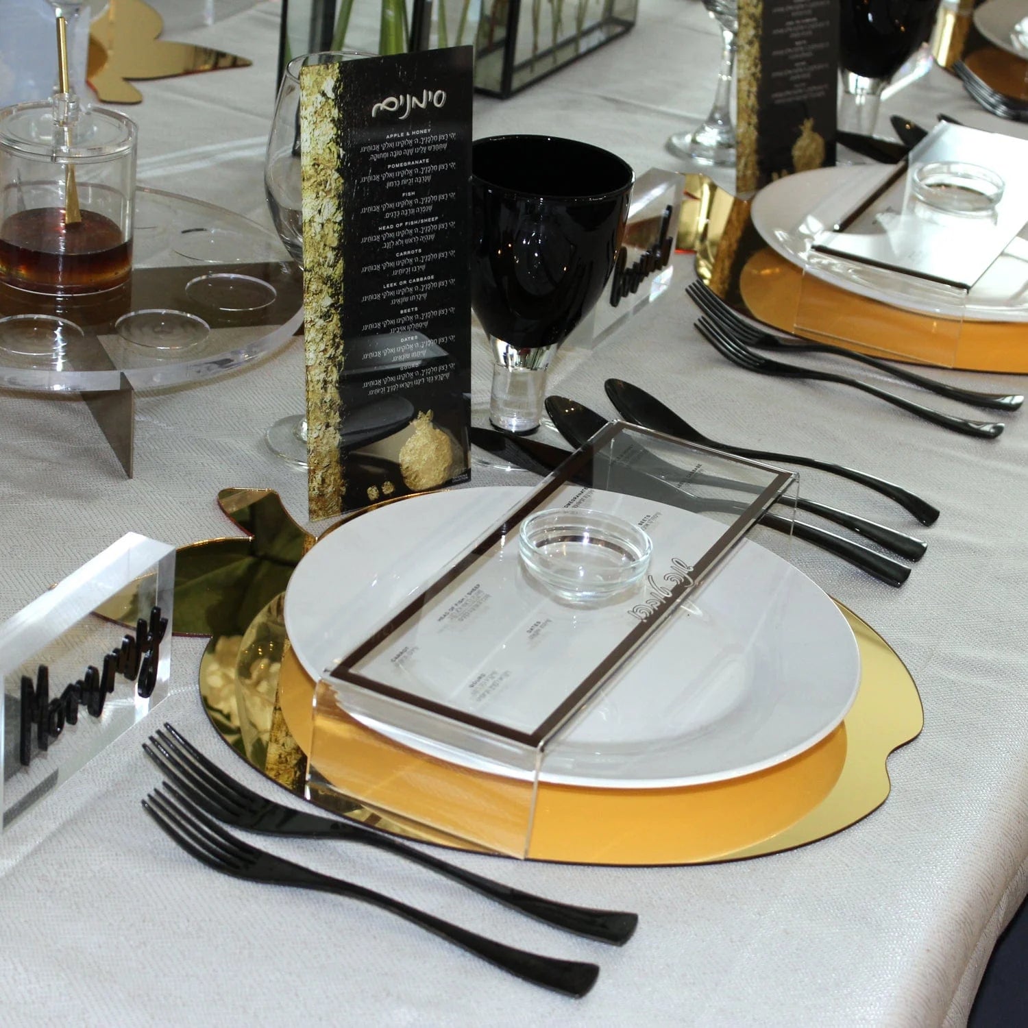 Raised Simanim Trays (4)