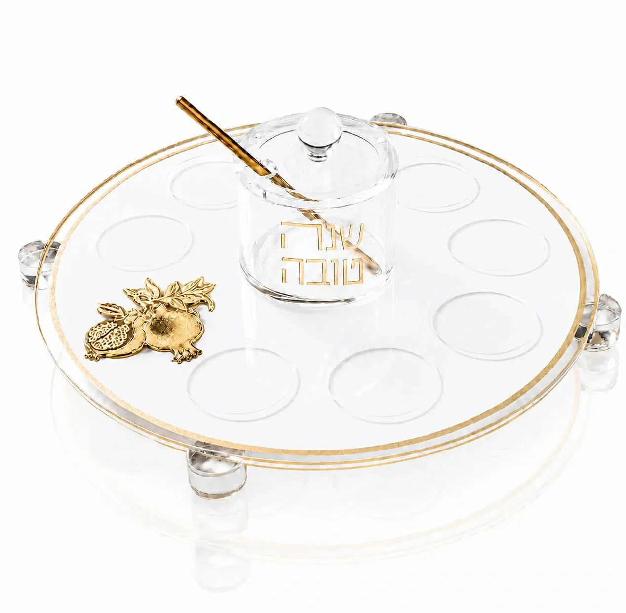 Rosh Hashana Classic Pomegranate Simanim Tray