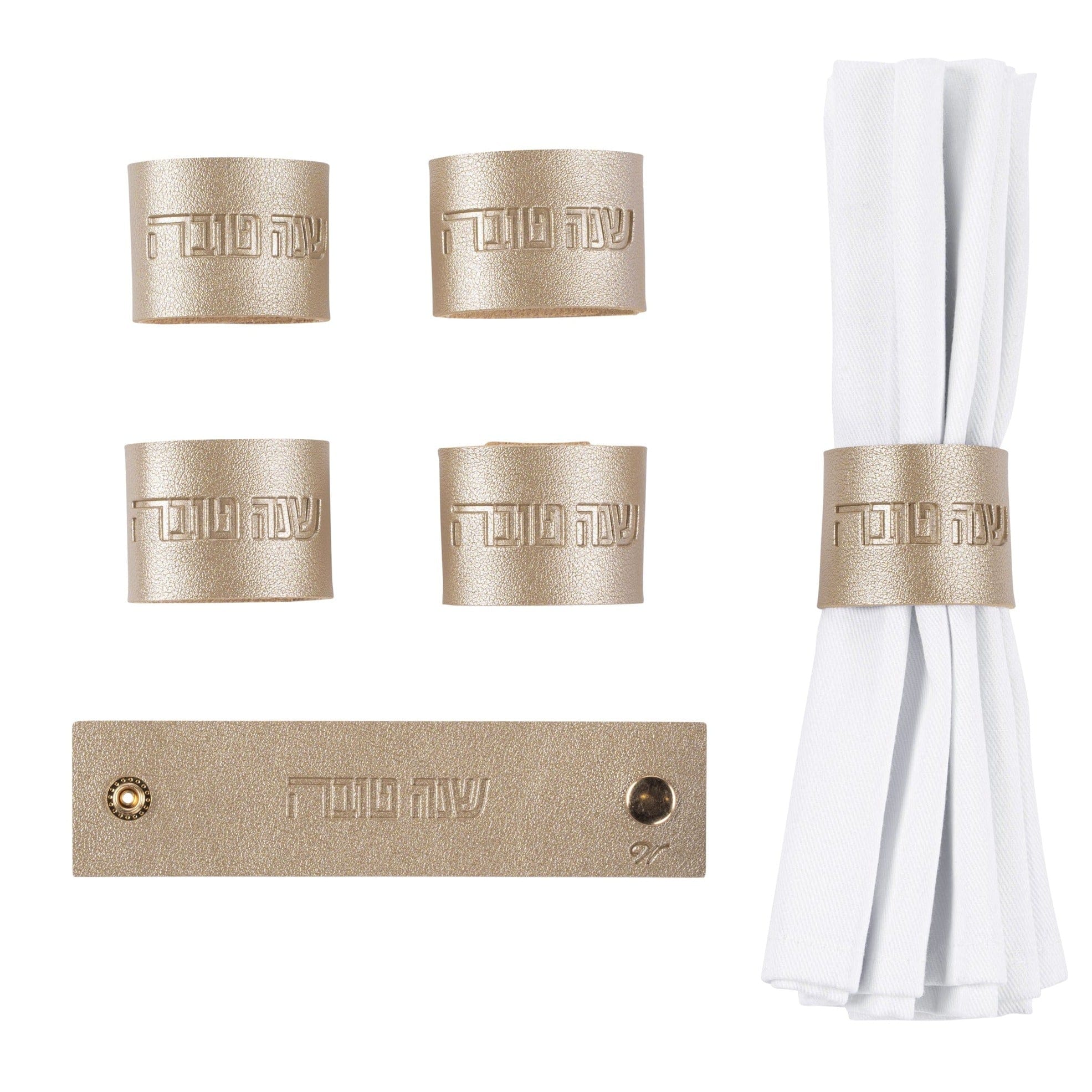 Personalized Leather Napkin Wraps