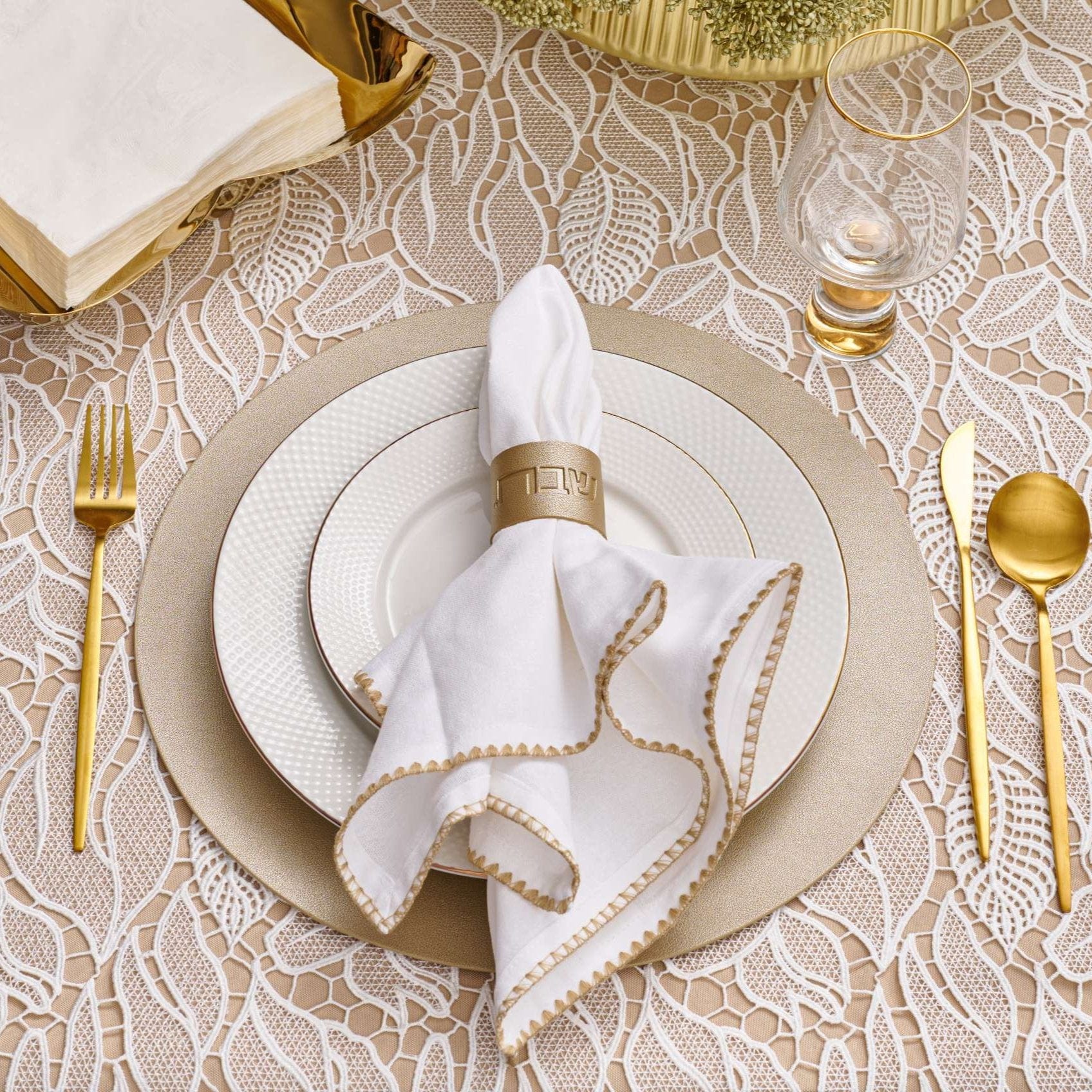 Shabbos Leather Napkin Wraps